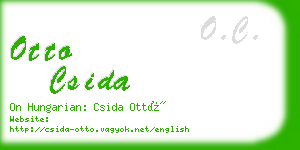 otto csida business card